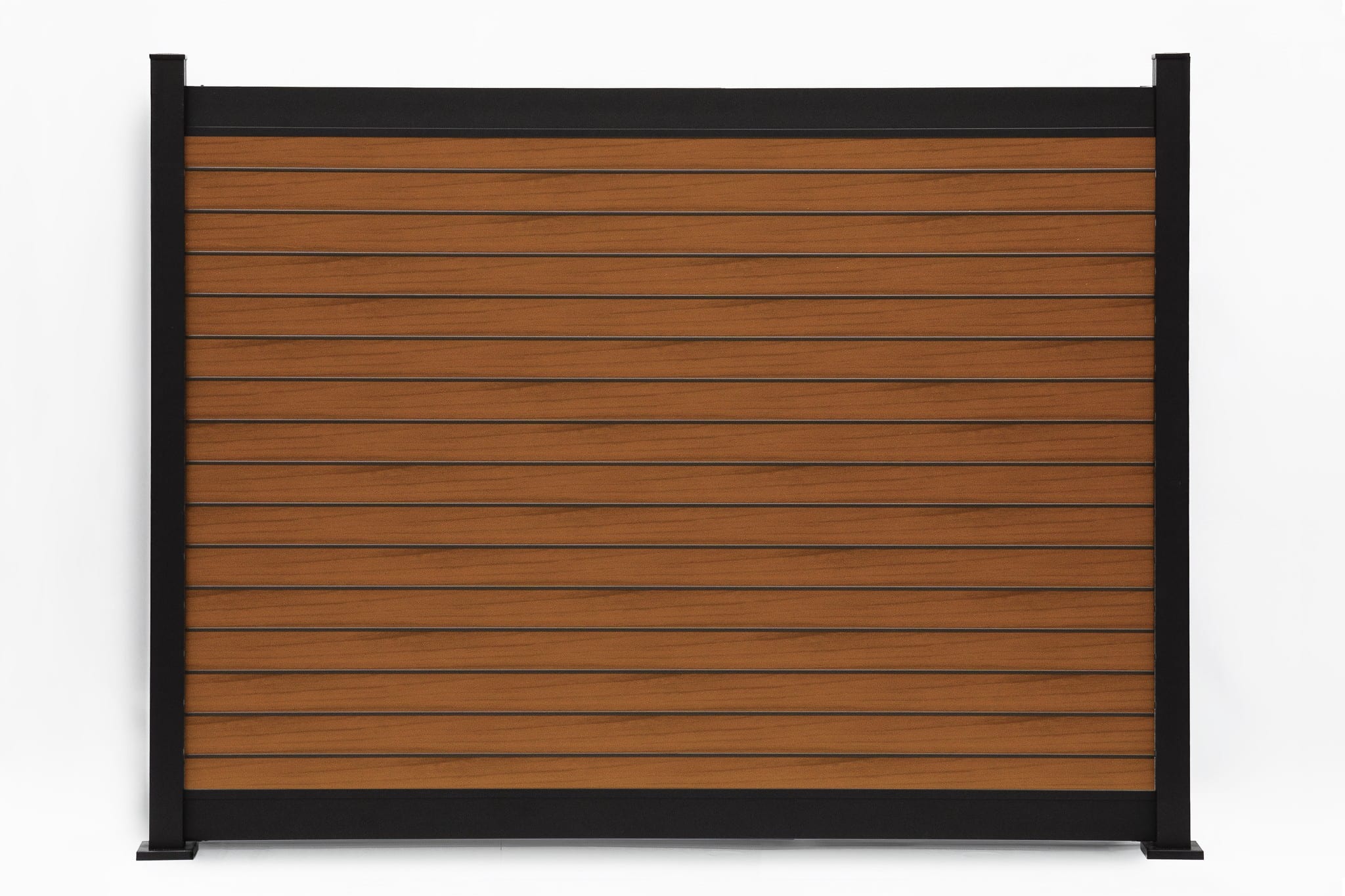 Reinforced 8 foot wide aluminum Privacy Plus fence panel suitable for commercial perimeters